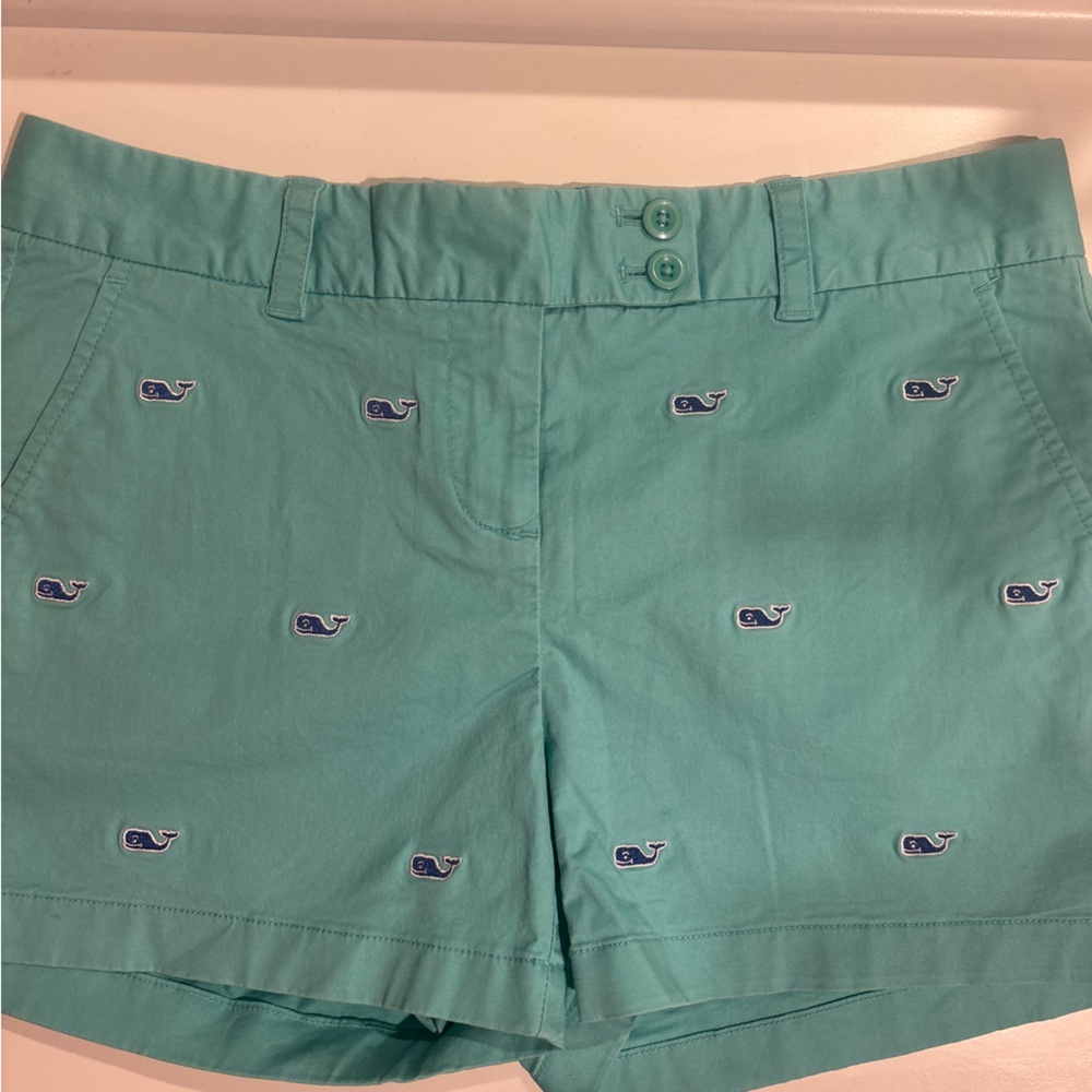 Teal Embroidered Whale Shorts Women’s Vineyard Vines